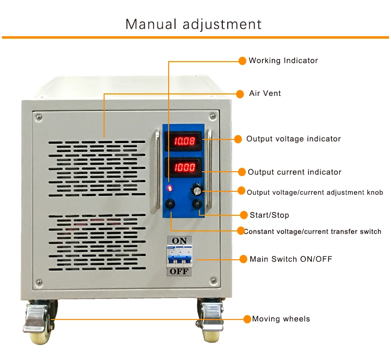 High Frequency Switch Mode Power Supply 12V 1000A Electroplating Rectifier