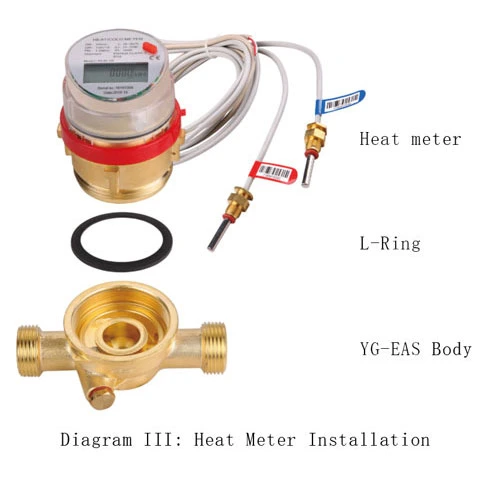 China Supplier Single Jet Mechanical Brass Body RS485/M-Bus Ultrasonic Heat Meter