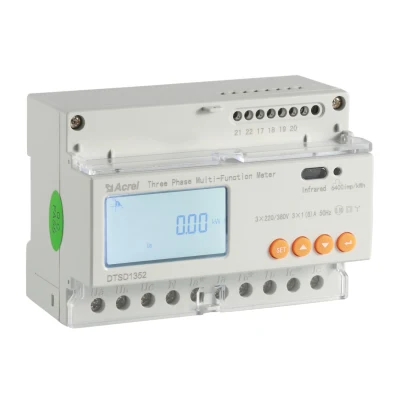 Acrel Adl3000-E/C 태양 에너지 미터 3상, RS485 Modbus, 80A 직접 입력